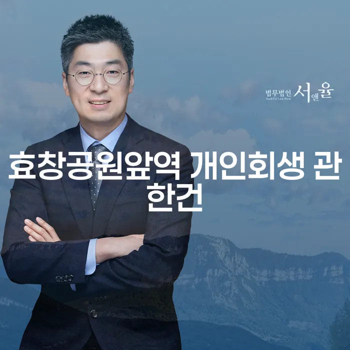 효창공원앞역 개인회생 관한건