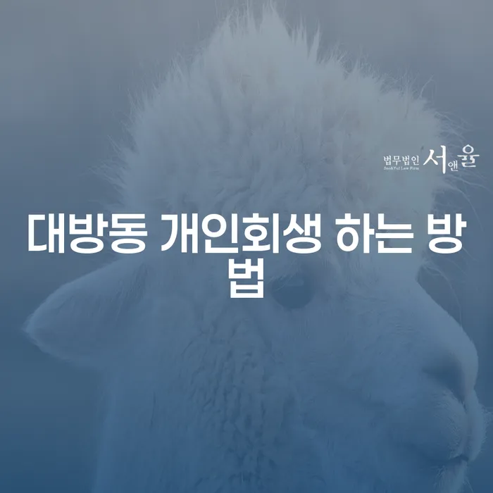 대방동에서 개인회생 하는 방법, 과연 어떻게 시작해야 할까요?