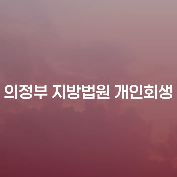 의정부 지방법원 개인회생, 채무 해결의 시작을 열다?